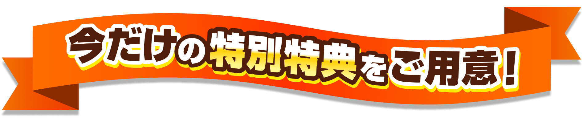 今だけの特別特典をご用意